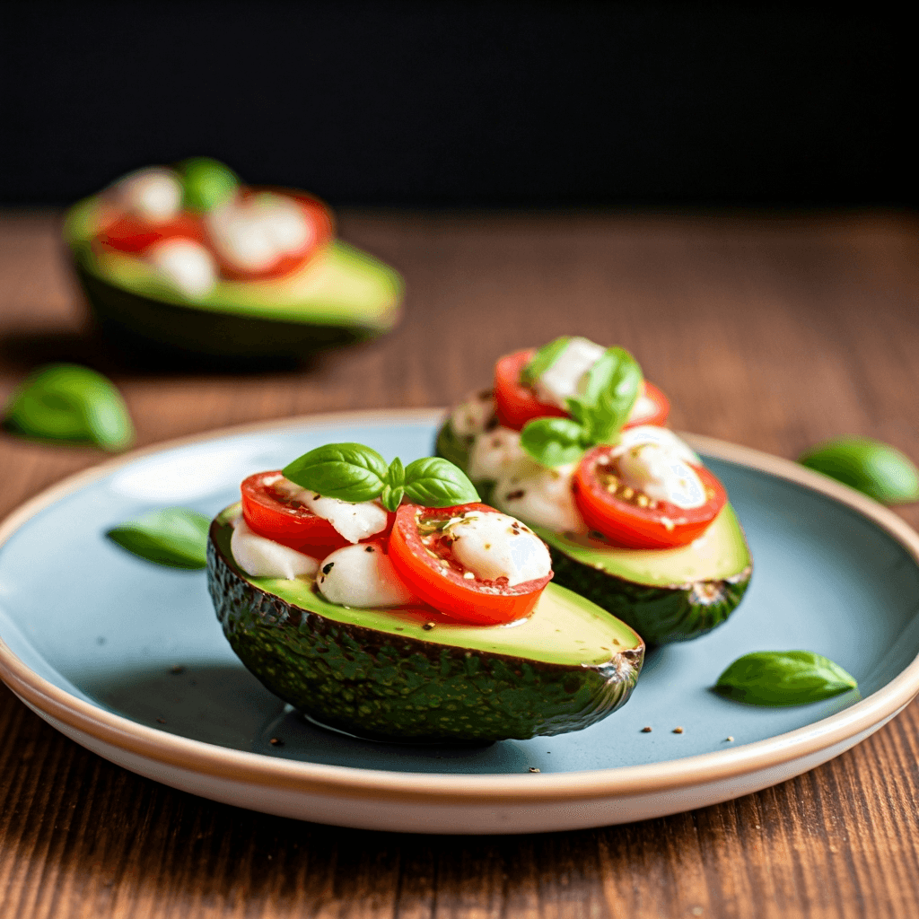 Caprese Stuffed Avocados
